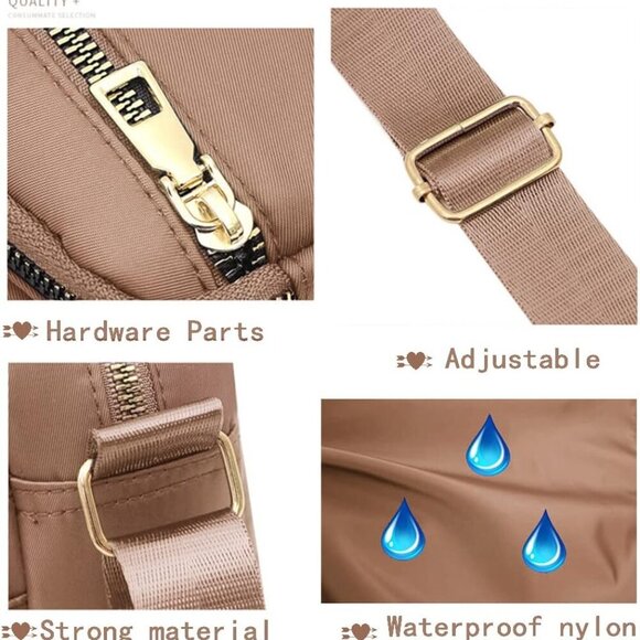 for Women Purses and Handbags Women's Casual Messenger Bag Waterproof Black Cros - Picture 3 of 6